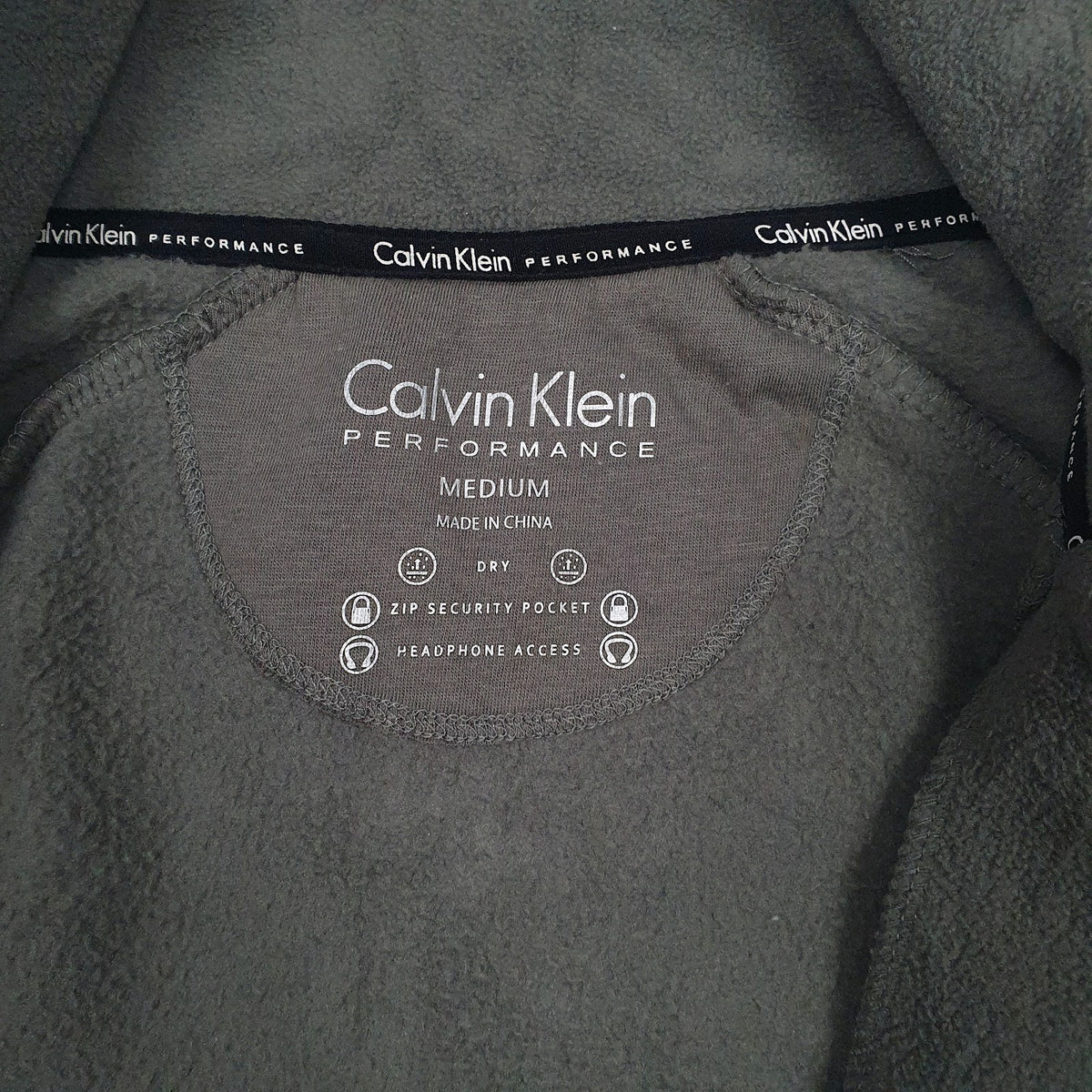 Womens Grey Calvin Klein  Full Zip Jumper