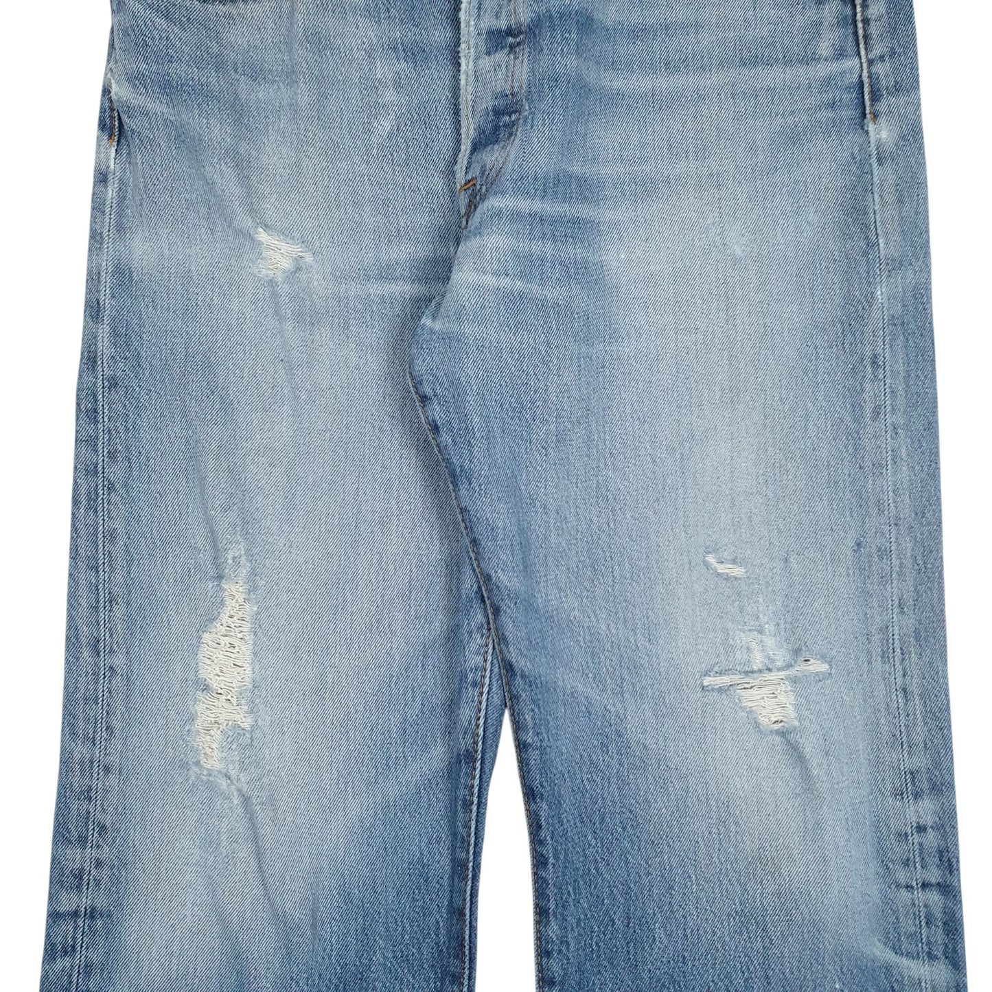 Mens Blue Levis Distressed  Jeans
