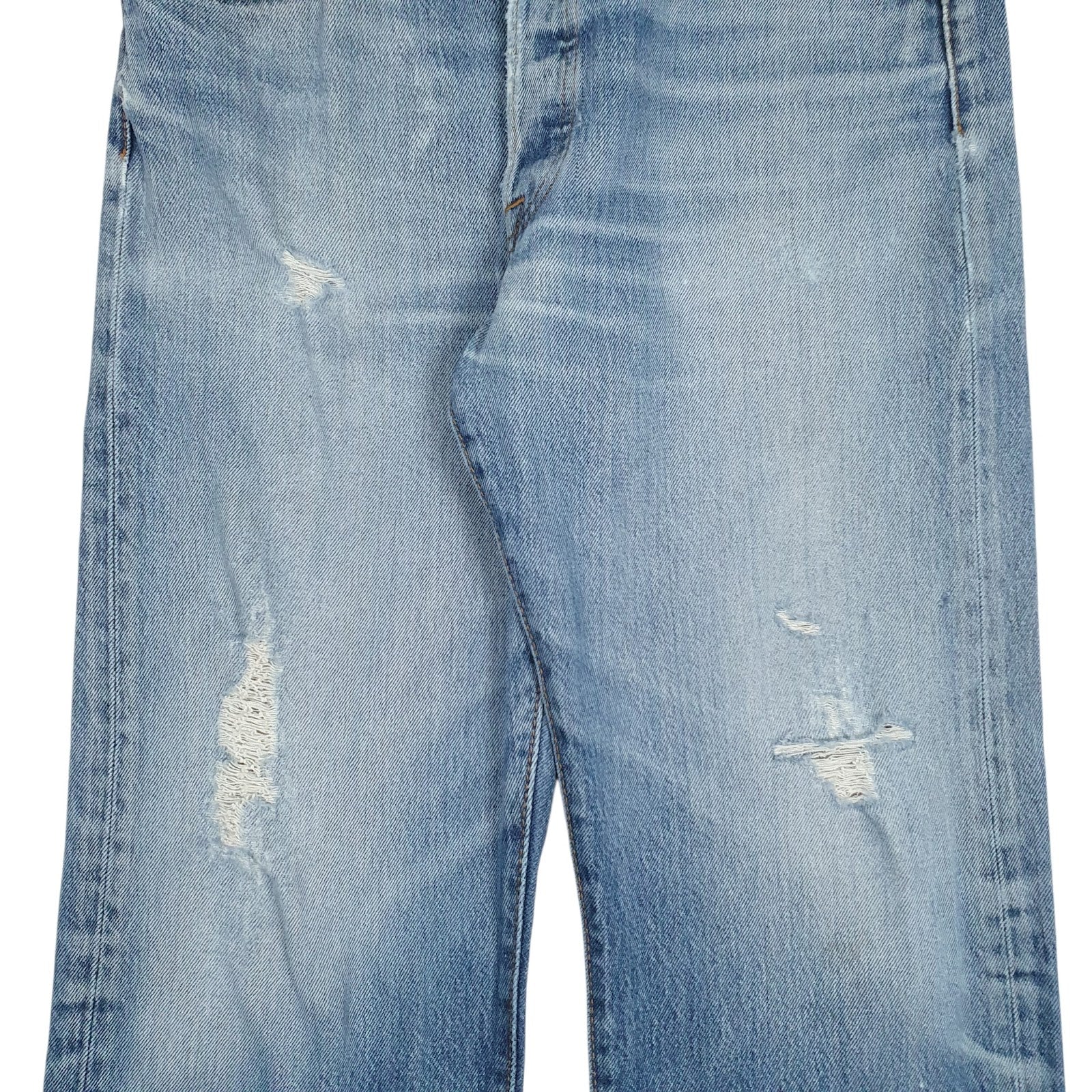 Mens Blue Levis Distressed  Jeans