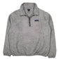 Womens Grey Patagonia Los Gatos Sherpa Fluffy Quarter Zip Jumper