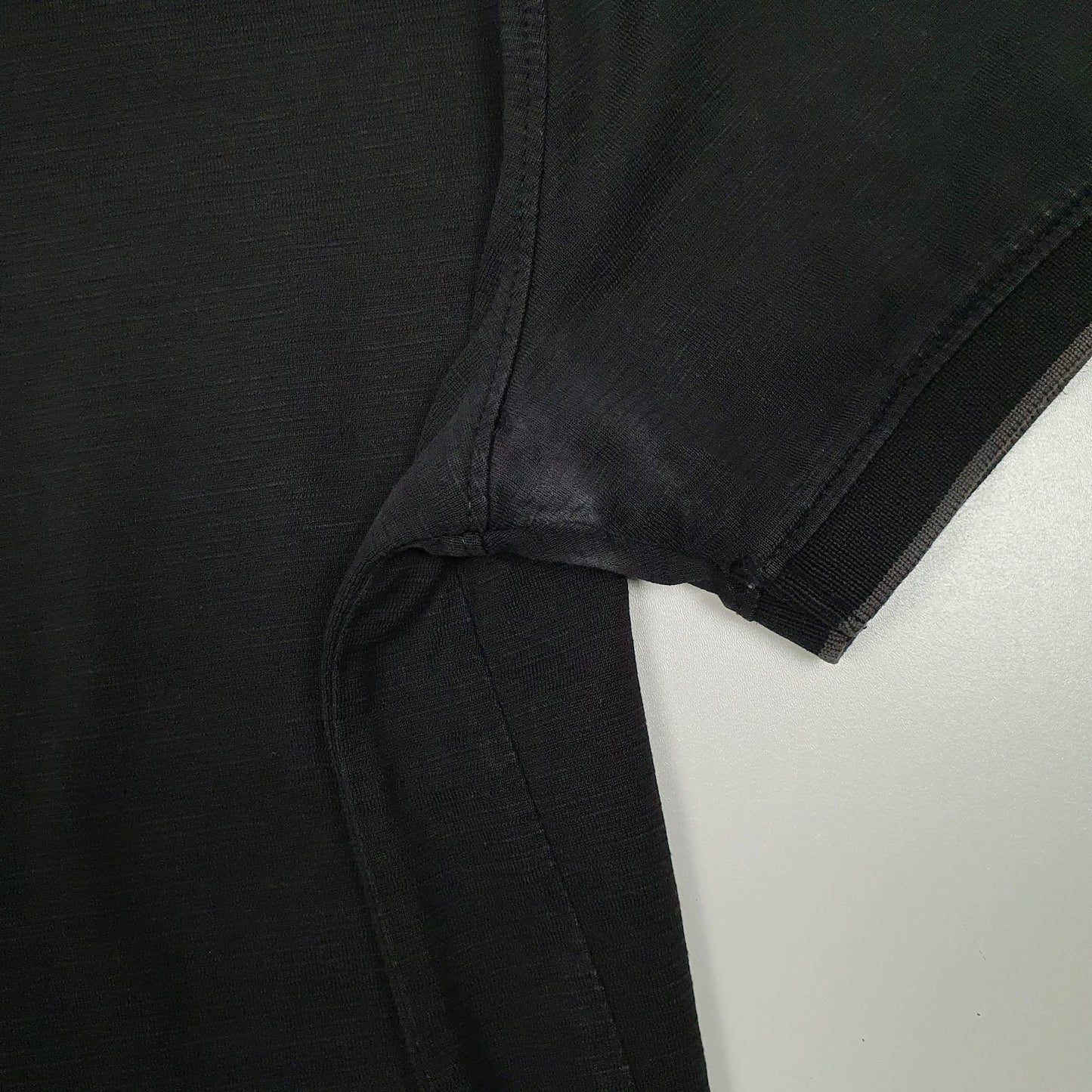 Mens Black Calvin Klein  Hoodie Polo Shirt