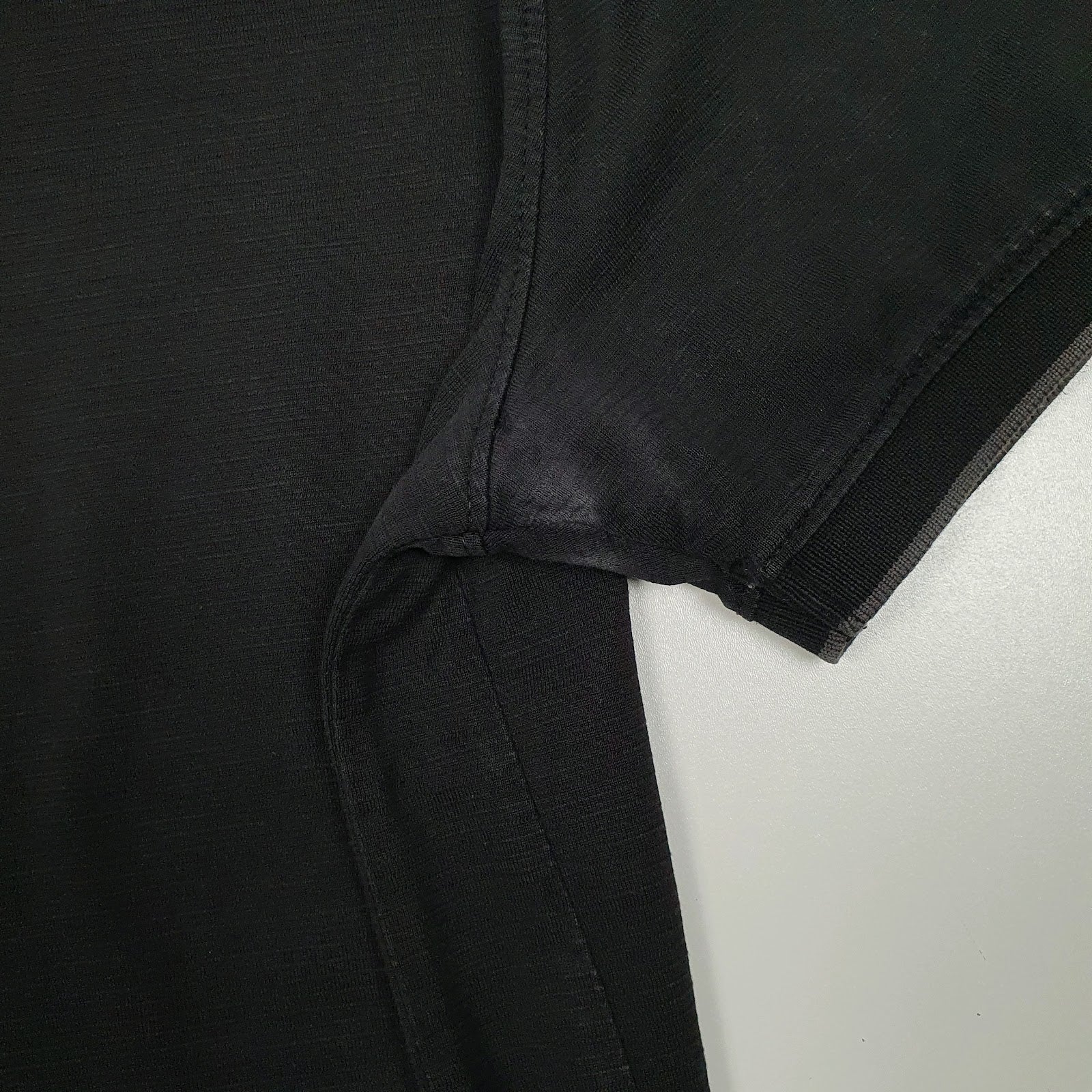 Mens Black Calvin Klein  Hoodie Polo Shirt