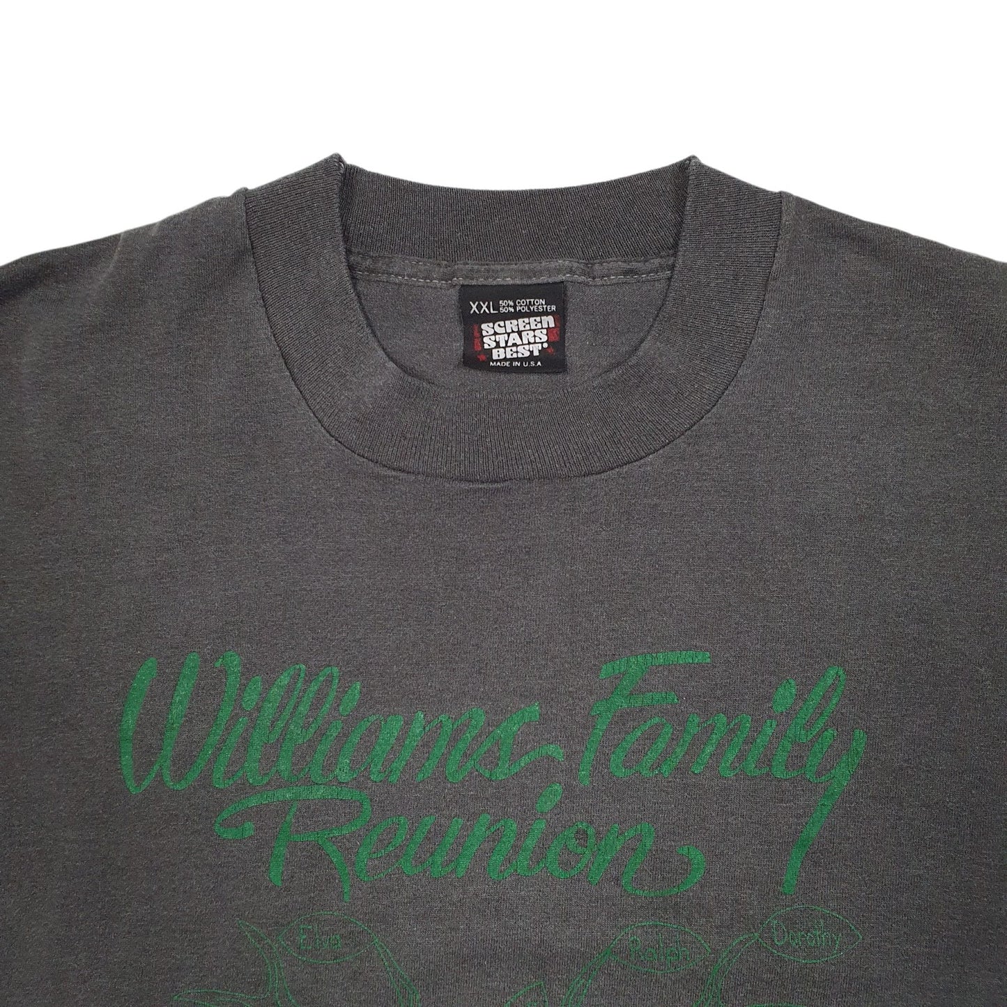 Mens Grey Screen Stars Vintage 90s Single Stitch  T Shirt