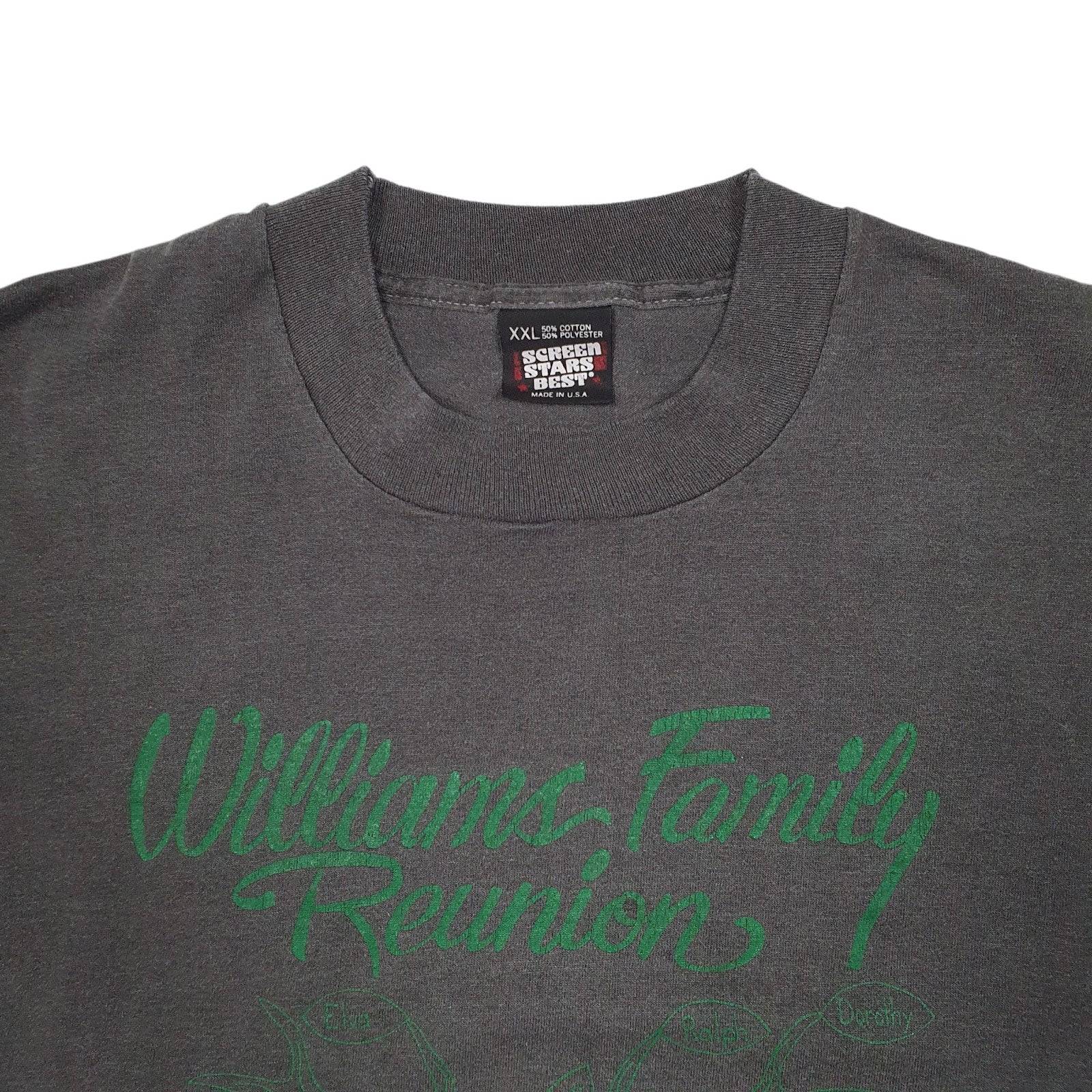 Mens Grey Screen Stars Vintage 90s Single Stitch  T Shirt