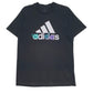 Mens Black Adidas Spellout Short Sleeve T Shirt