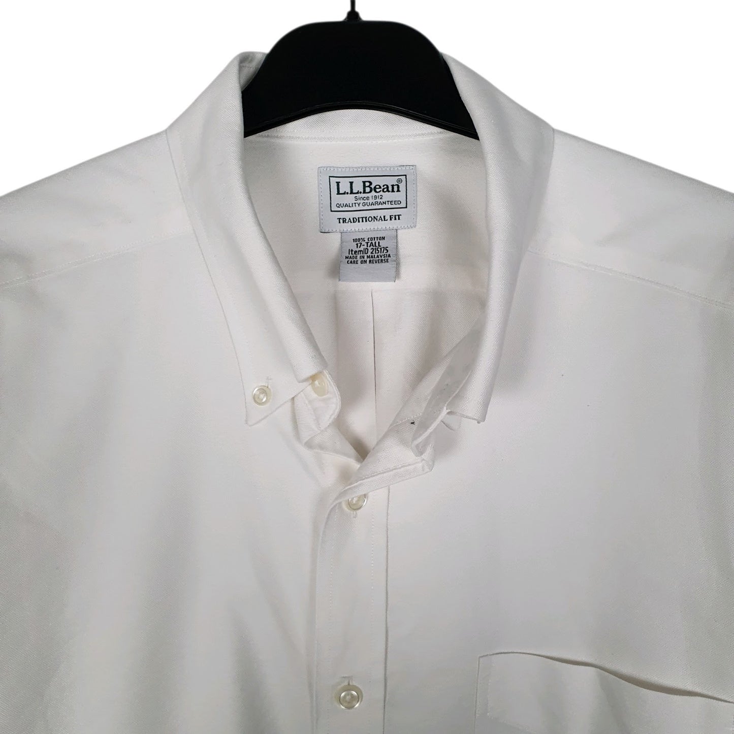 Mens White L.L.Bean   Shirt