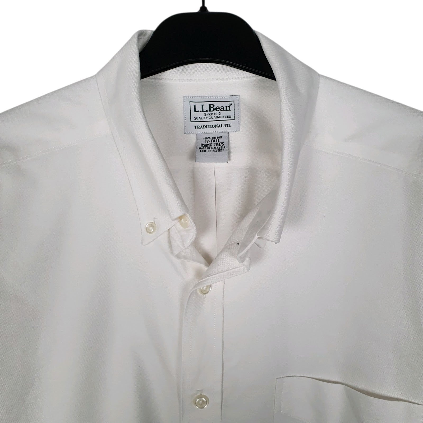Mens White L.L.Bean   Shirt