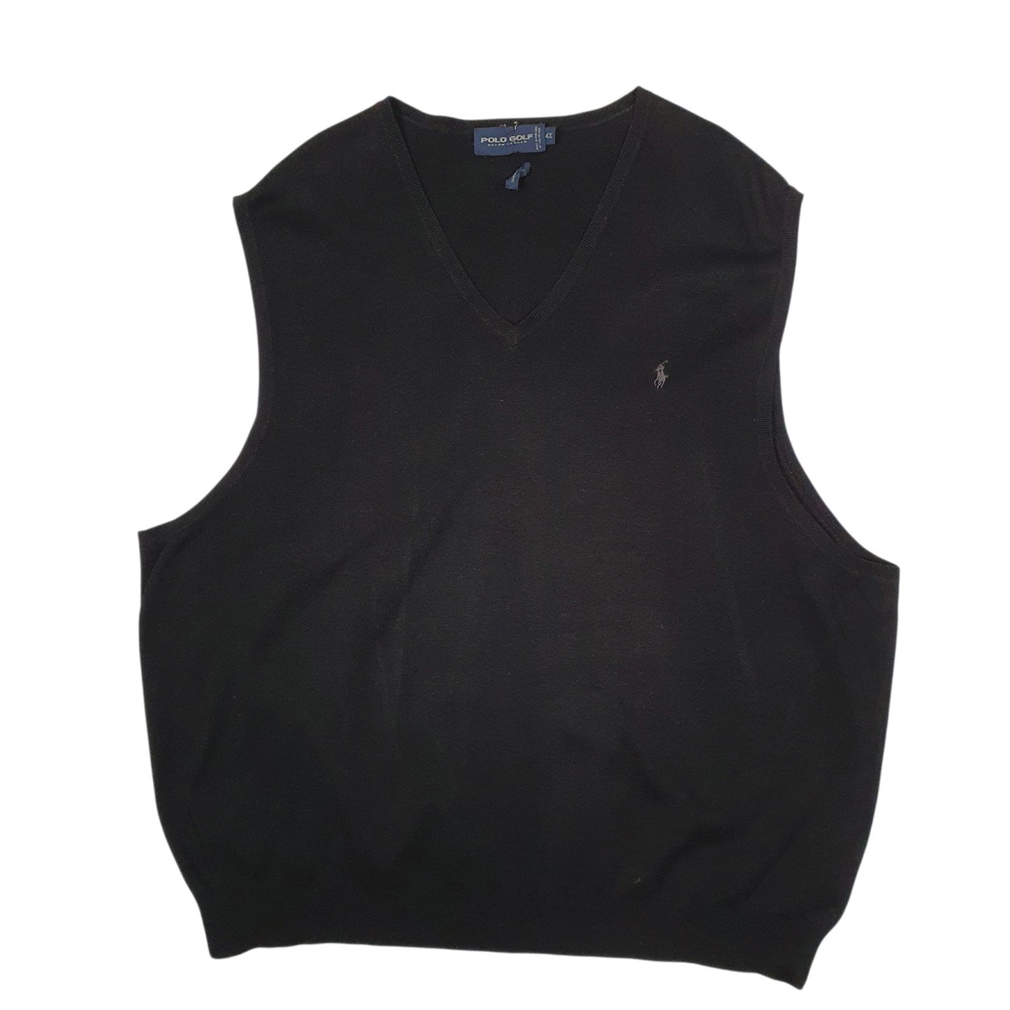 Womens Black Ralph Lauren Golf Vest Jumper