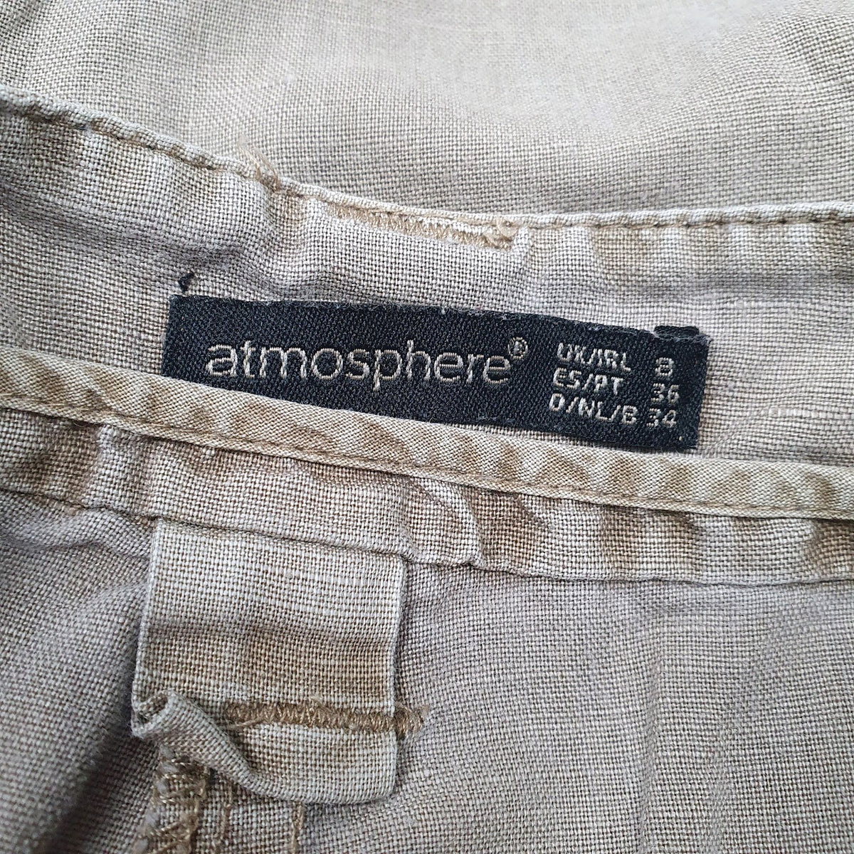 Womens Beige Atmosphere Pleated  Trousers