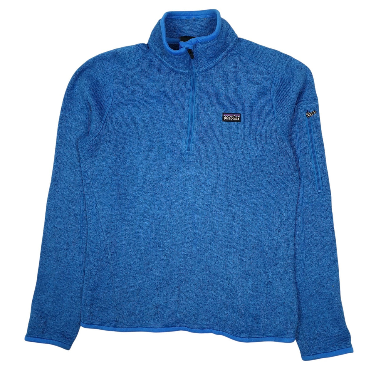 Womens Blue Patagonia Better Sweater Quarter Zip Jumper