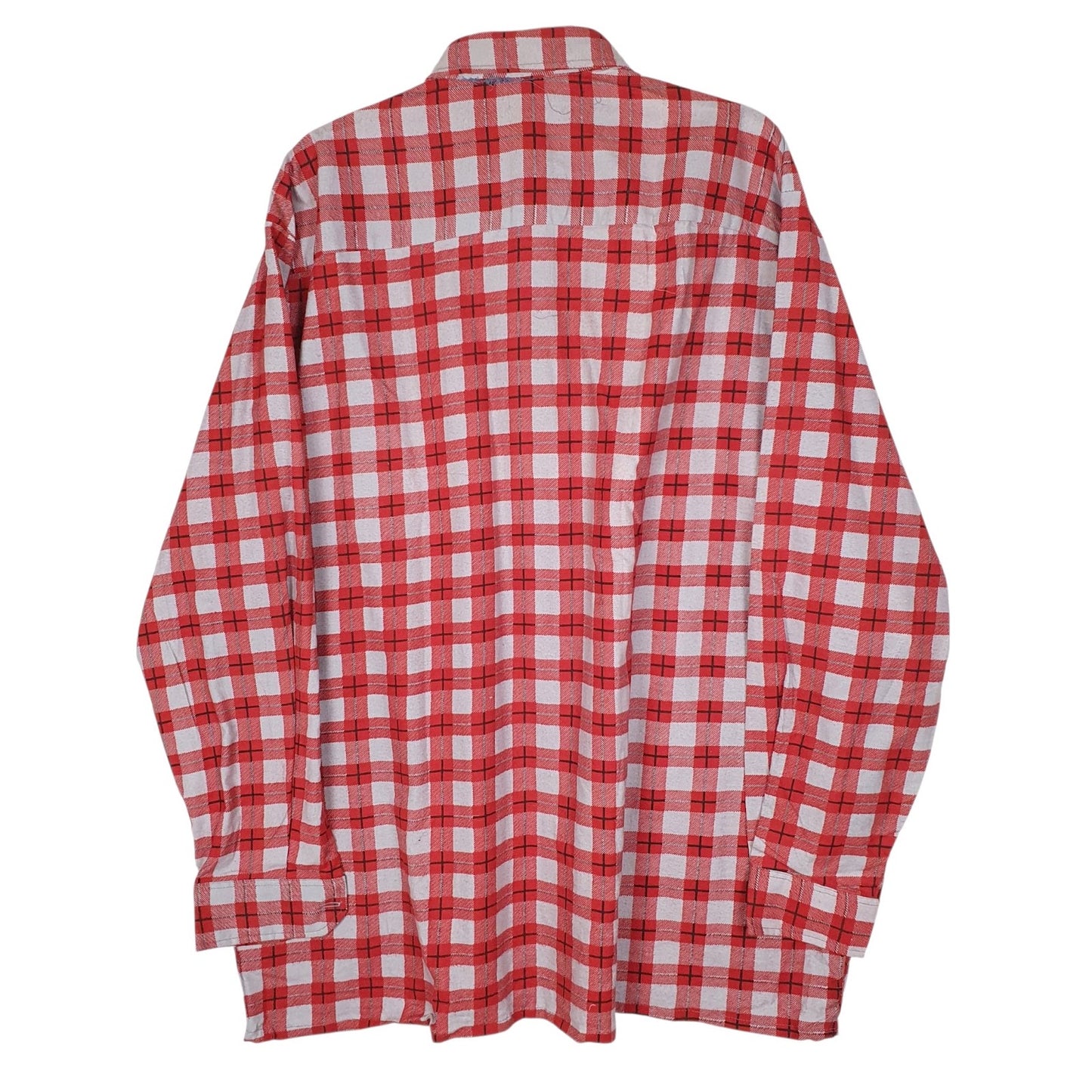Mens Red Unbranded Western Plaid Vintage 90s  Shirt
