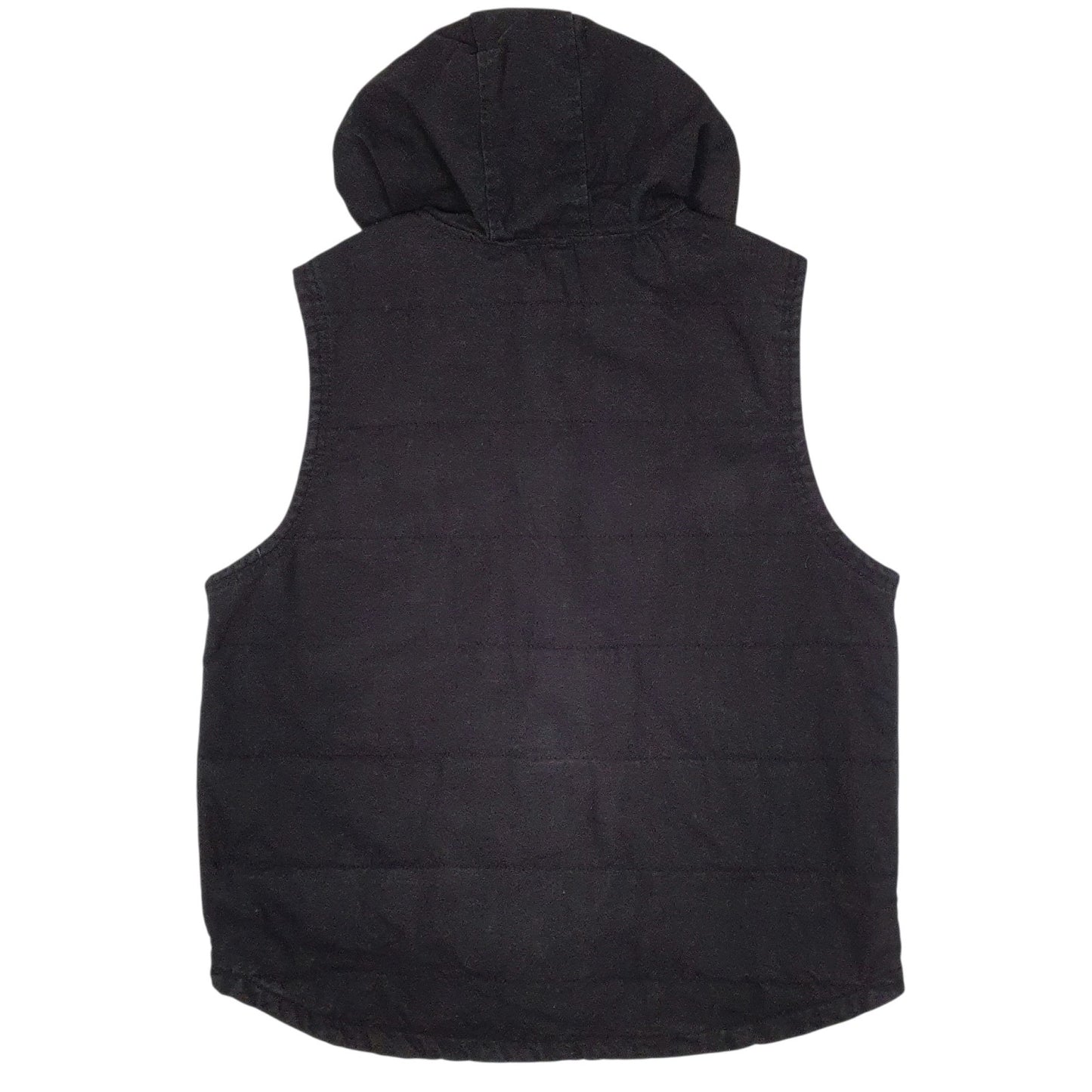 Mens Black Wrangler Vest Bodywarmer Workwear Hoodie  Coat