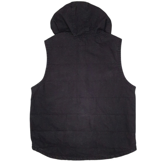 Mens Black Wrangler Vest Bodywarmer Workwear Hoodie  Coat