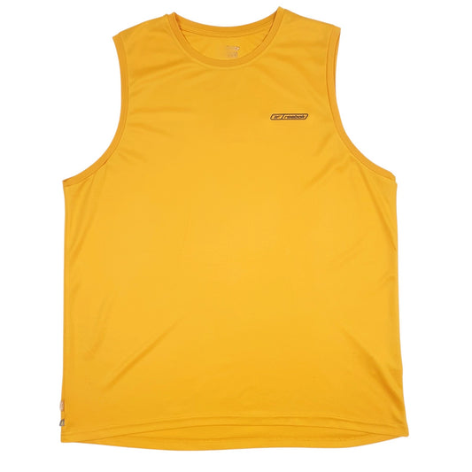 Mens Yellow Reebok  Sleeveless T Shirt