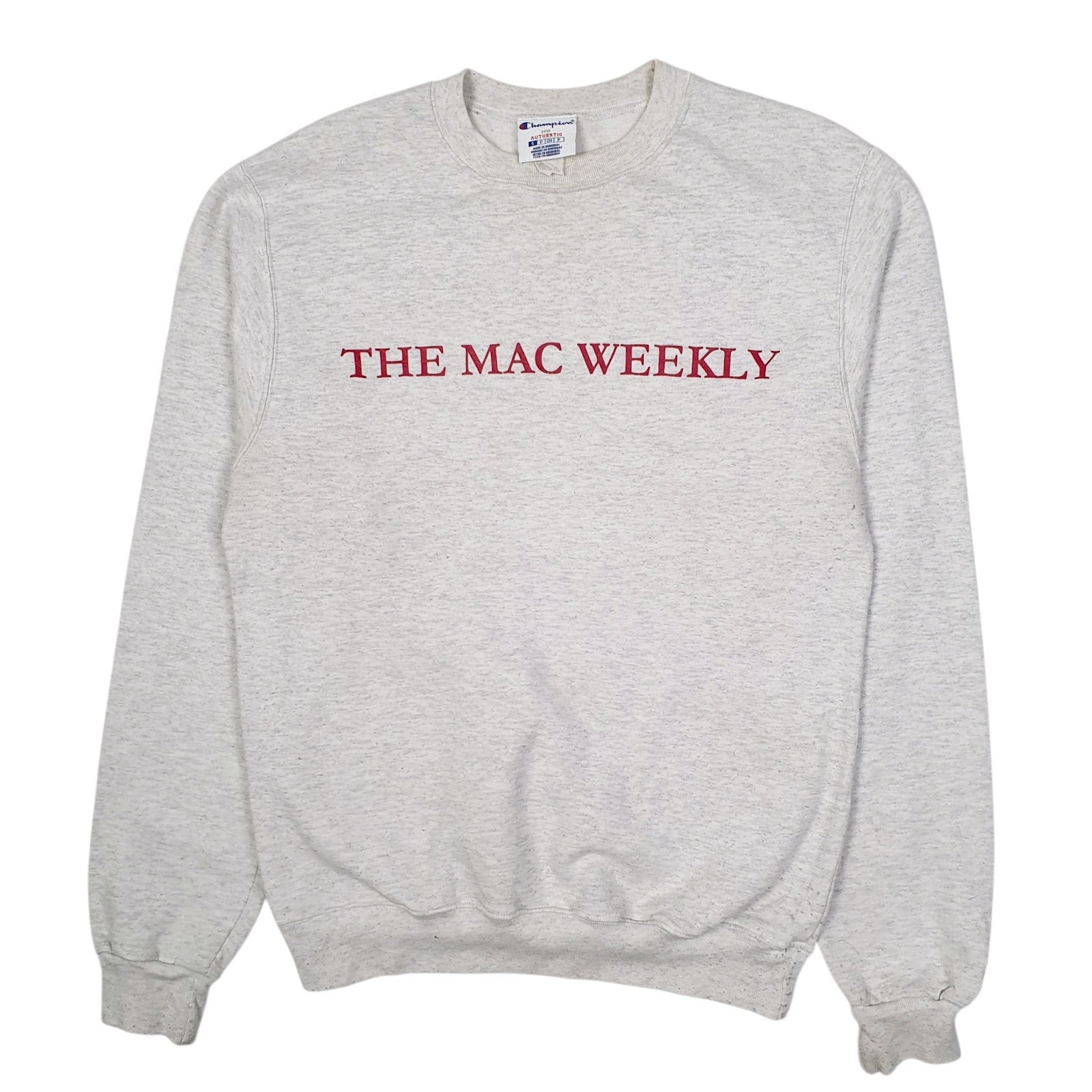 Mens Grey Champion The Mac Weekly Crewneck Jumper