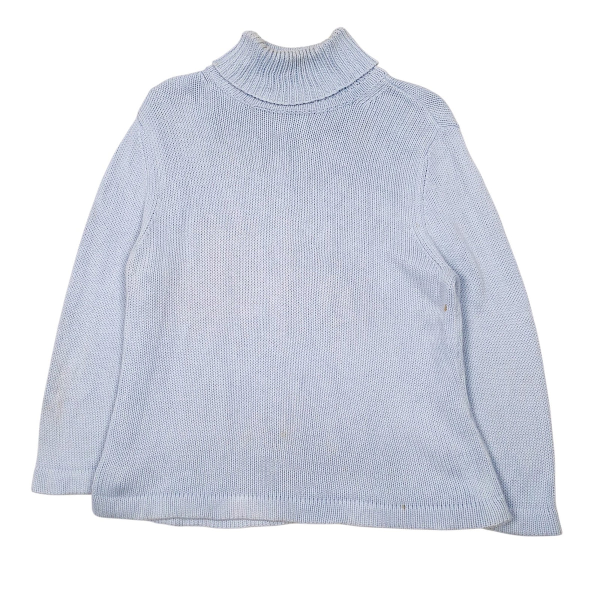 Womens Blue Tommy Hilfiger Knit Turtle Neck Jumper