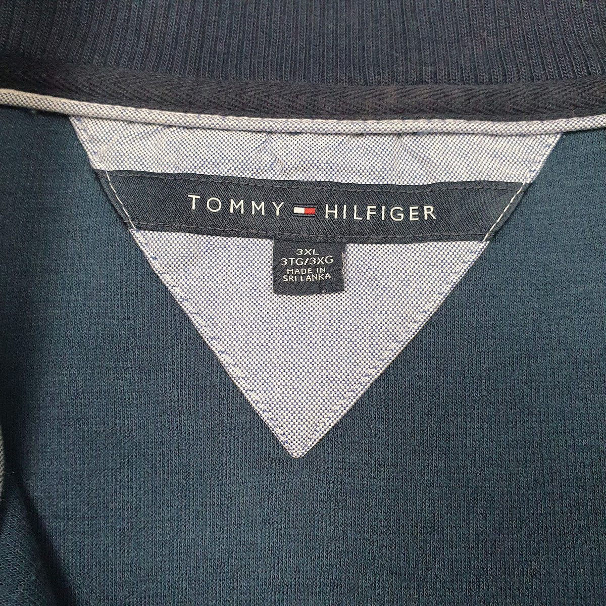 Mens Blue Tommy Hilfiger  Quarter Zip Jumper