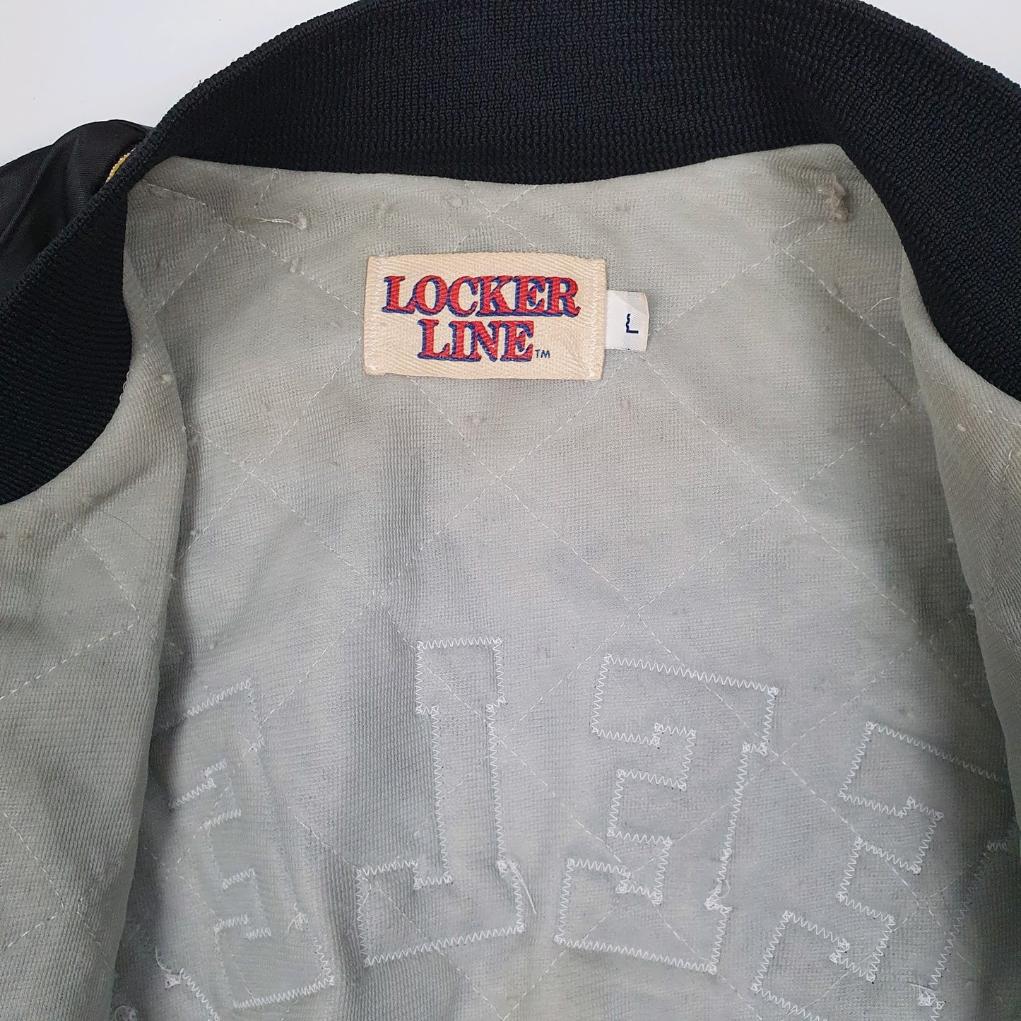 Mens Black Locker Line Vintage 90s Pittsburgh Steelers NFL Hoodie Coat
