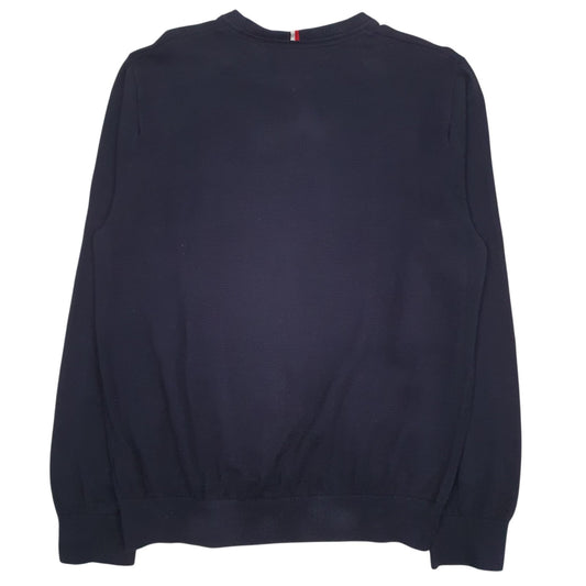 Womens Navy Tommy Hilfiger Lightweight Crewneck Jumper