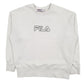 Womens White Fila  Crewneck Jumper