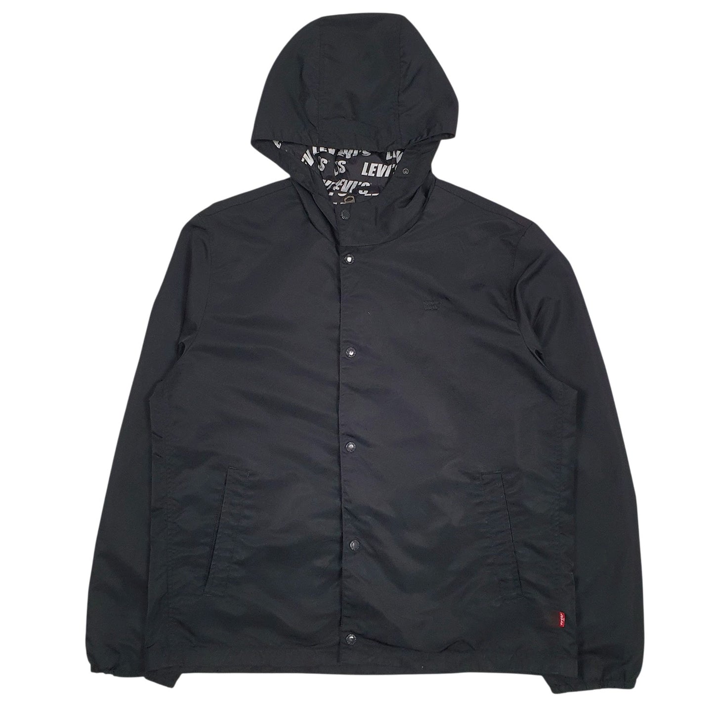 Mens Black Levis   Coat