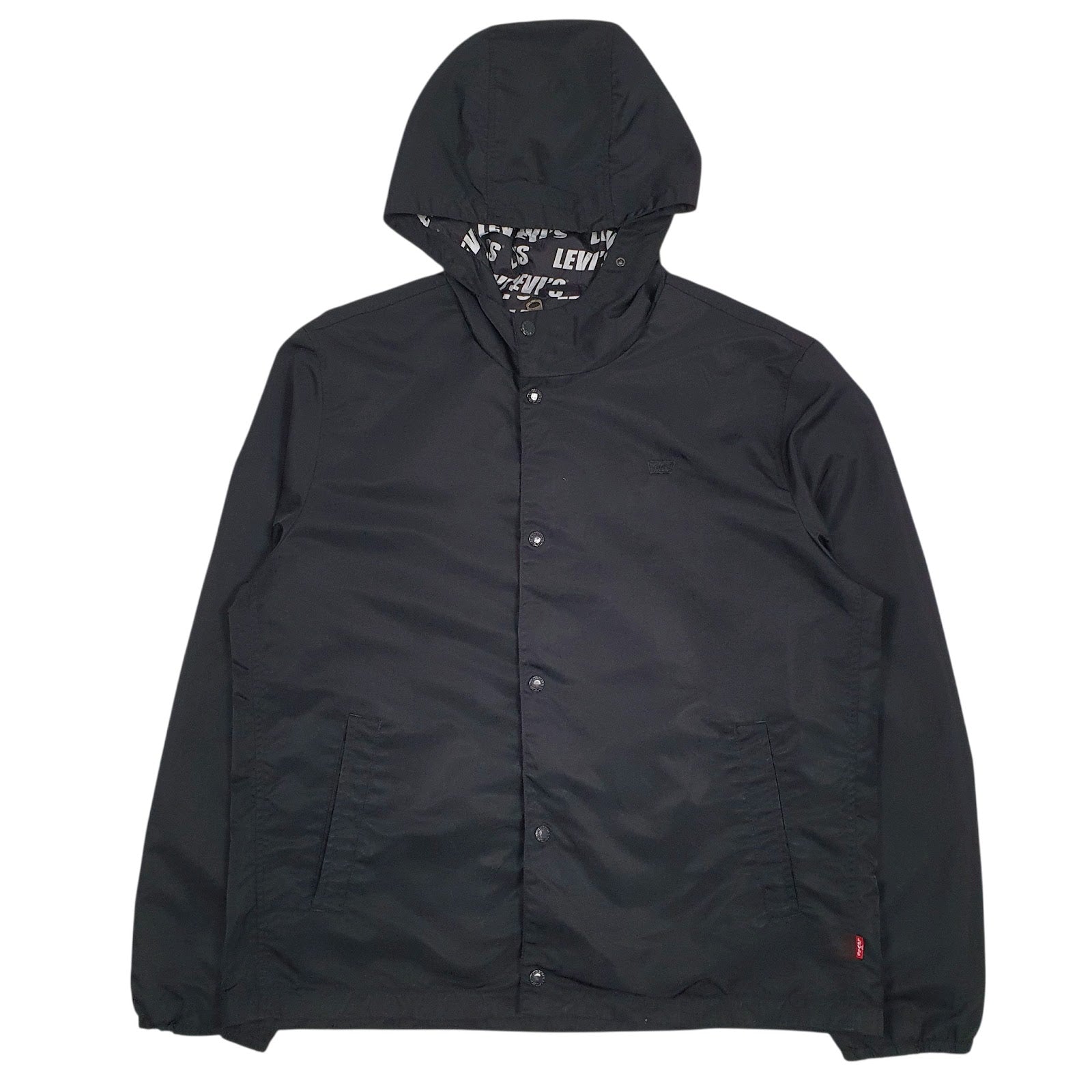 Mens Black Levis   Coat