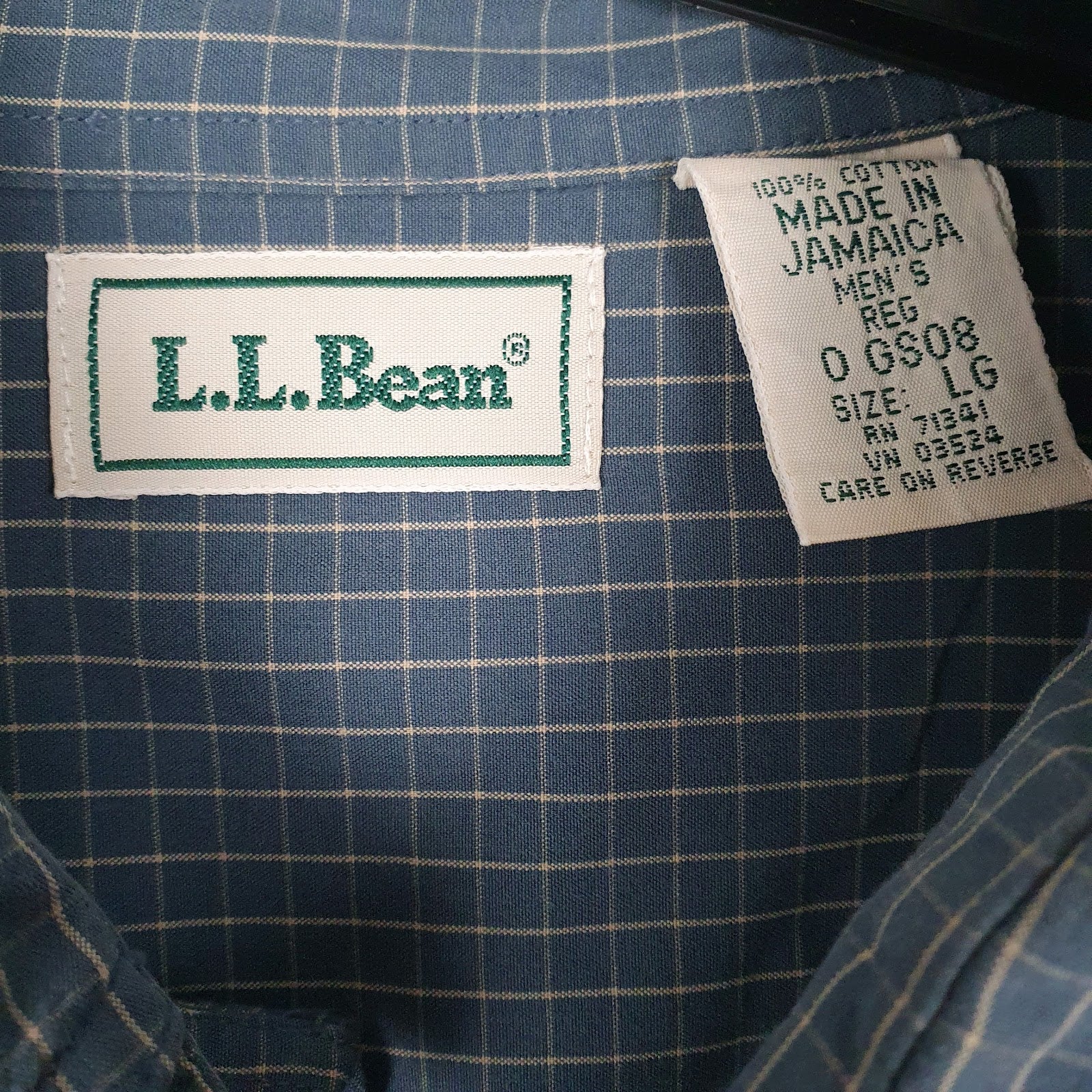 Mens Blue L.L.Bean   Shirt