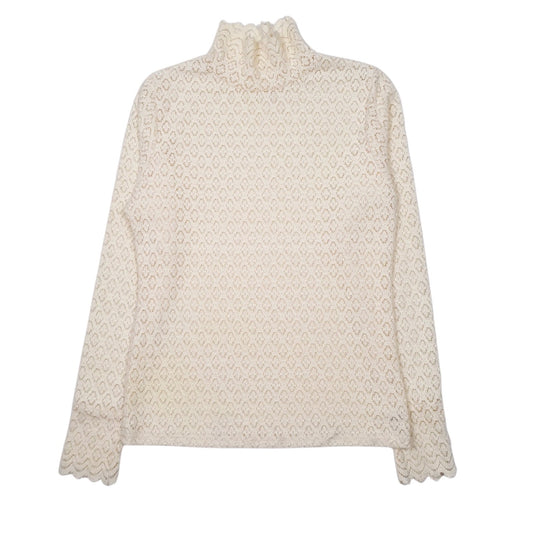 Womens Cream Unbranded Knit Lightweight Crewneck Jumper