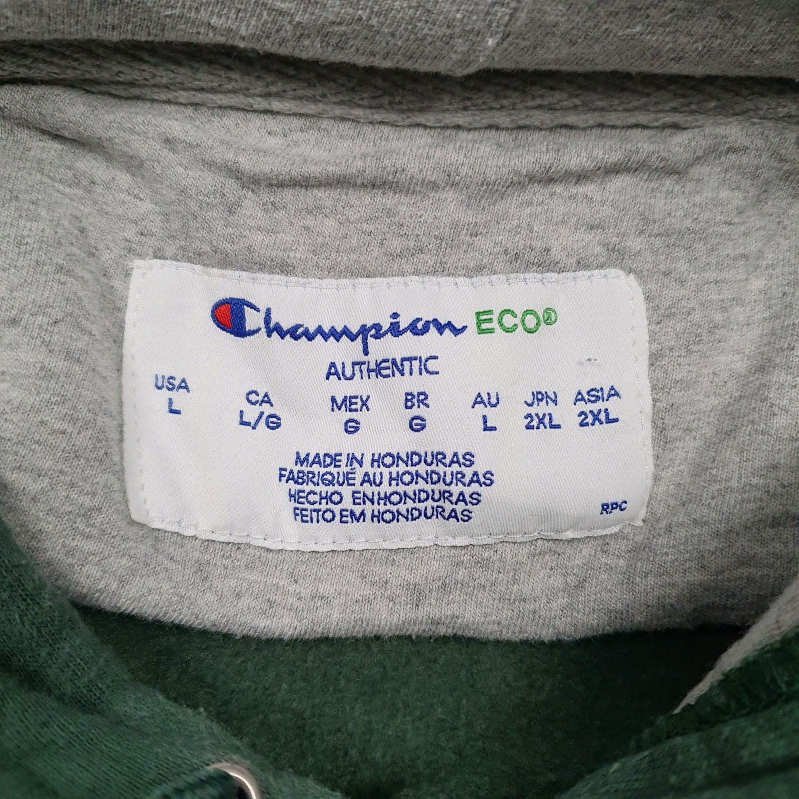 Mens Green Champion  Hoodie Jumper