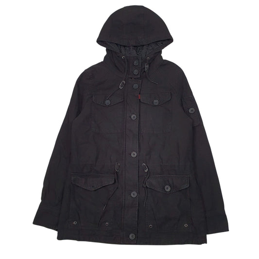 Womens Black Levis Windbreaker  Coat