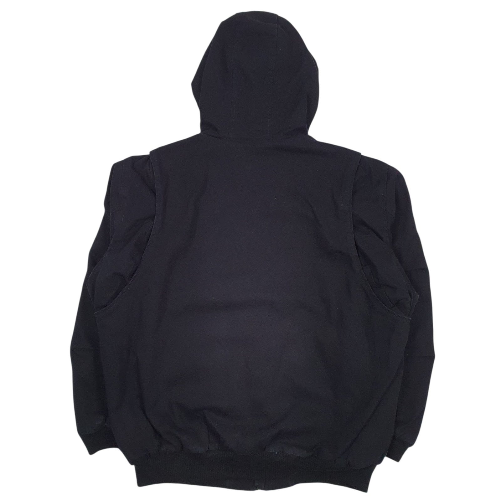 Mens Black Lee Sherpa Lined  Coat