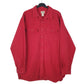 Mens Red L.L.Bean Chamois Long Sleeve Shirt