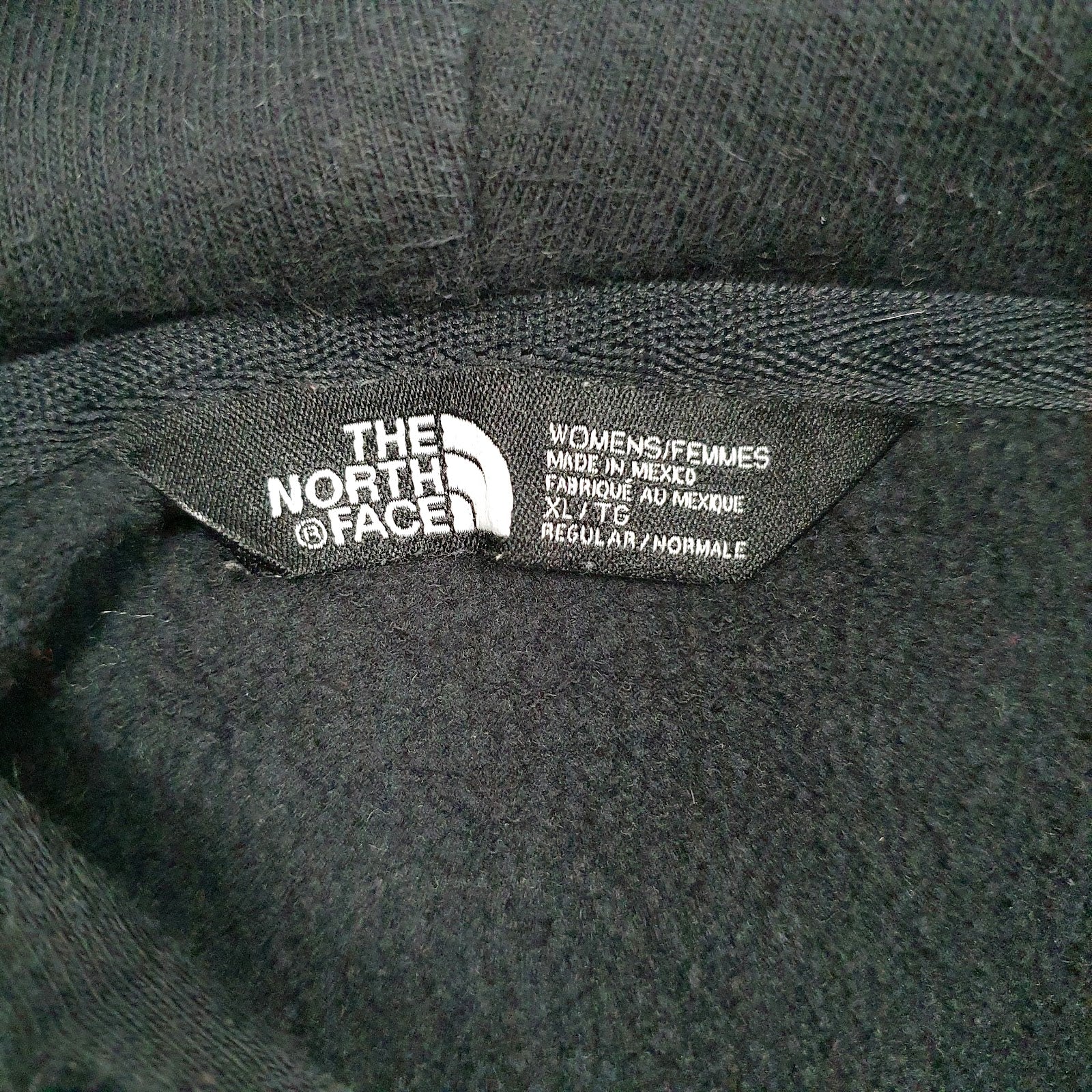 Womens Black The North Face Spellout Hoodie Jumper