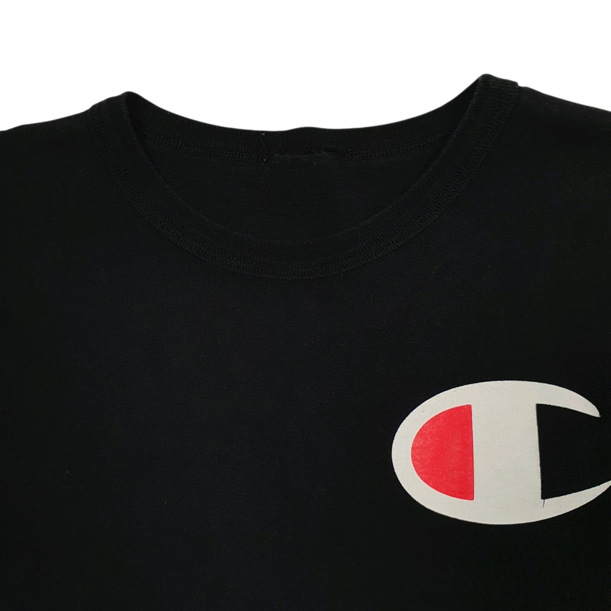 Mens Black Champion Lightweight Crewneck Jumper