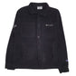Mens Black Champion Fleece Button Up Hoodie Coat