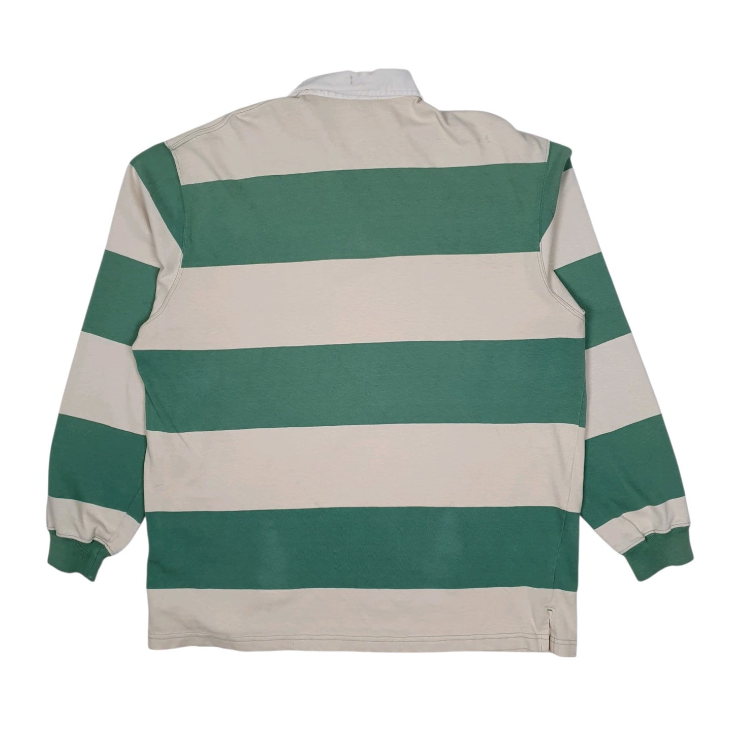 Mens Green Polo Ralph Lauren Rugby Shirt Crewneck Polo Shirt