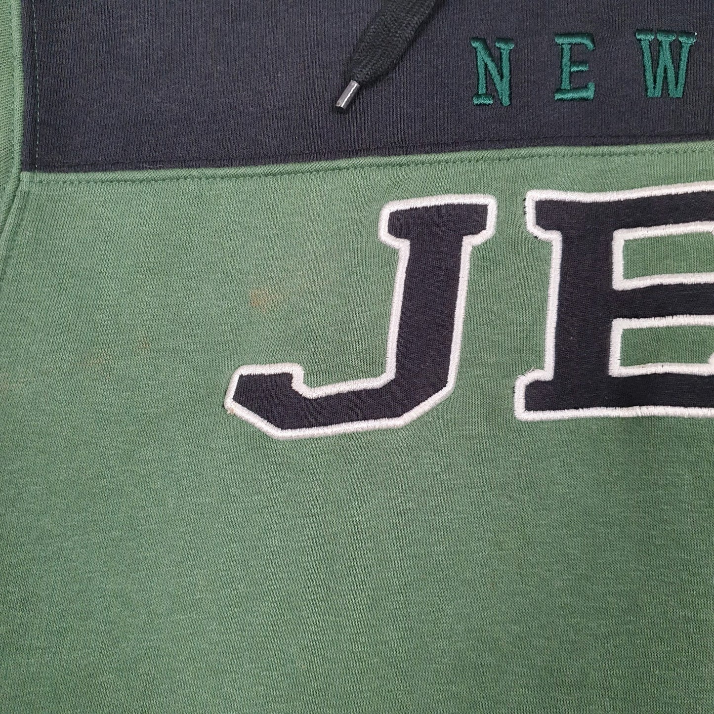 Mens Green NFL New York Jets Hoodie Full Zip Jumper