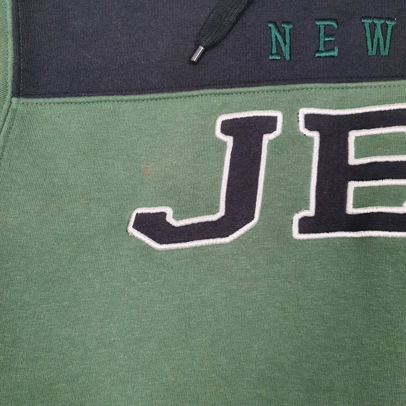 Mens Green NFL New York Jets Hoodie Full Zip Jumper
