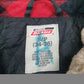 Mens Red Dickies Flannel Padded Hoodie Coat