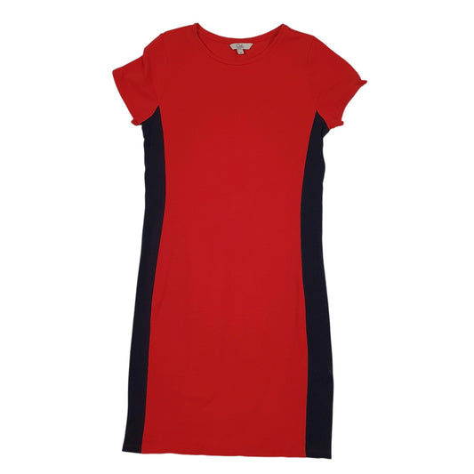 Womens Red Clockhouse  Short Sleeve Dress