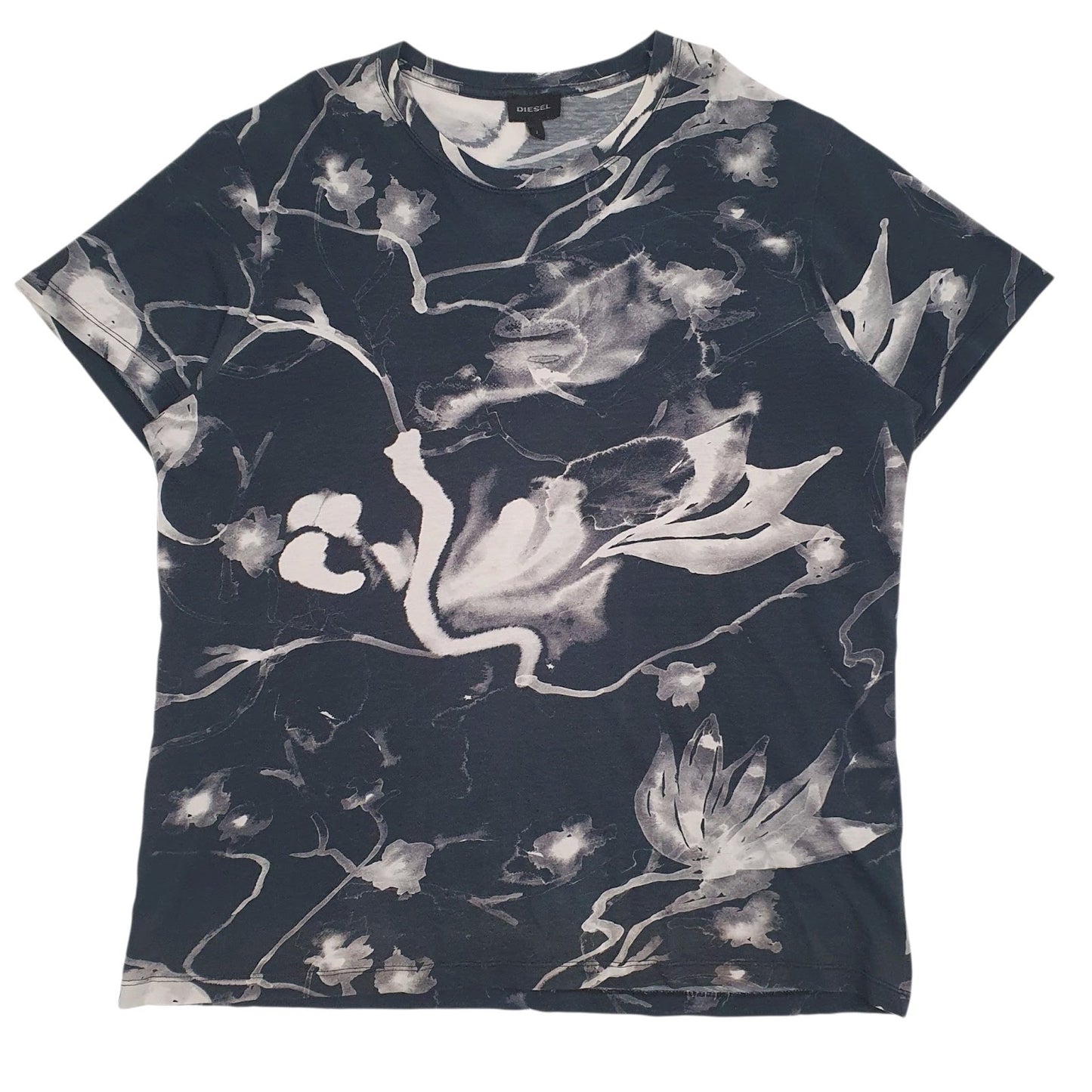 Mens Black Diesel  Short Sleeve T Shirt