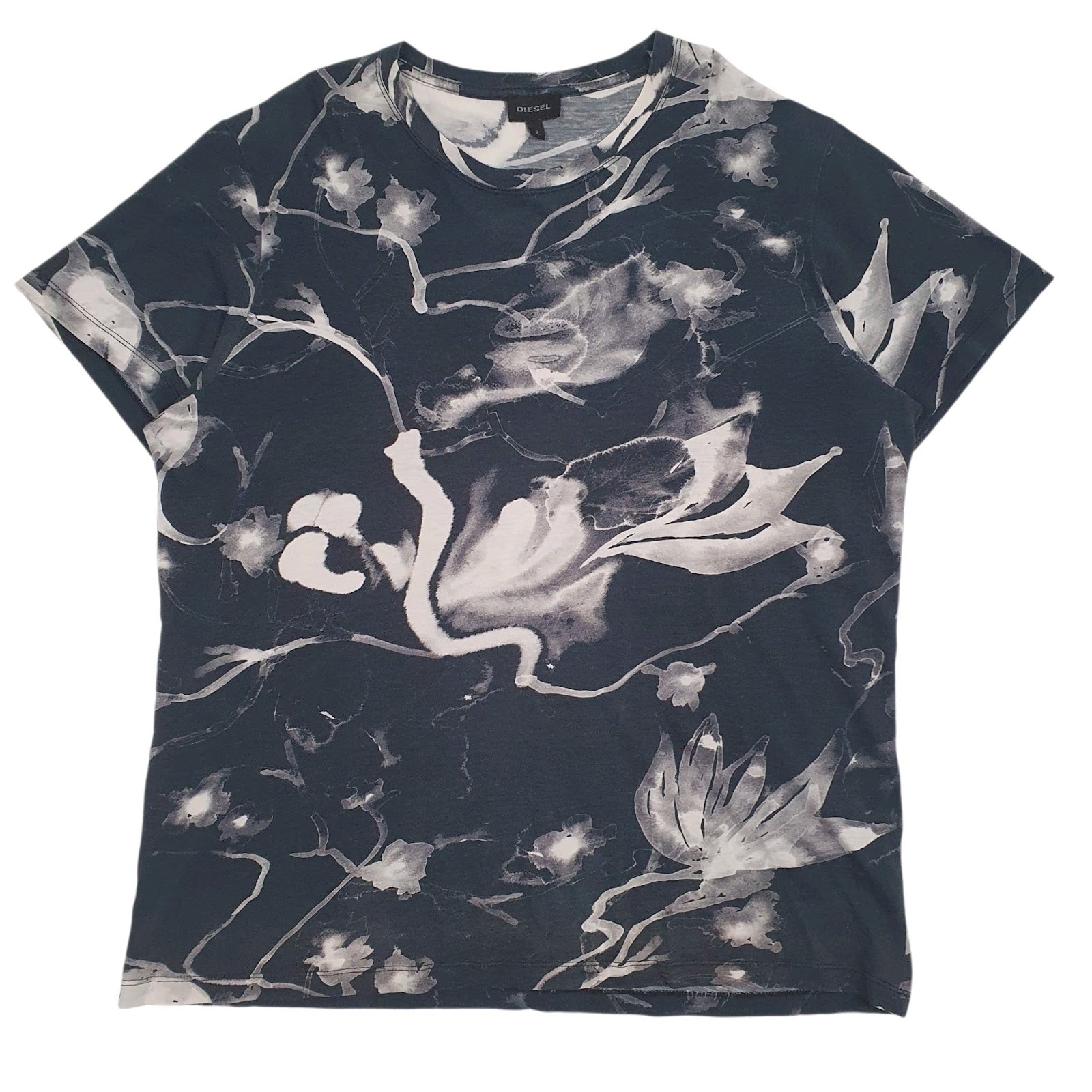 Mens Black Diesel  Short Sleeve T Shirt