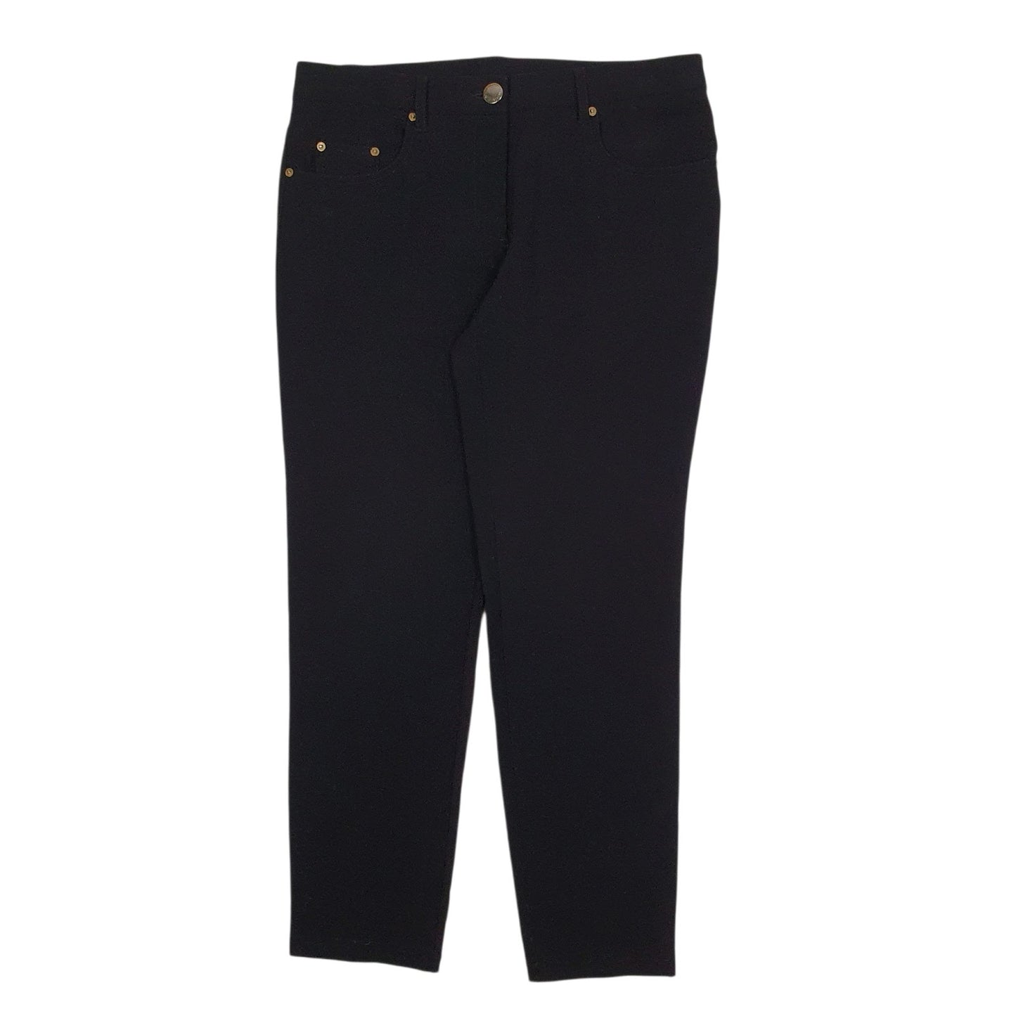 Womens Black Moschino  Chino Trousers