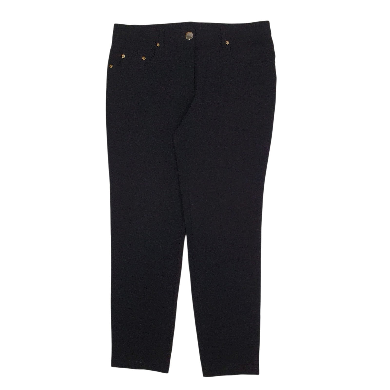 Womens Black Moschino  Chino Trousers