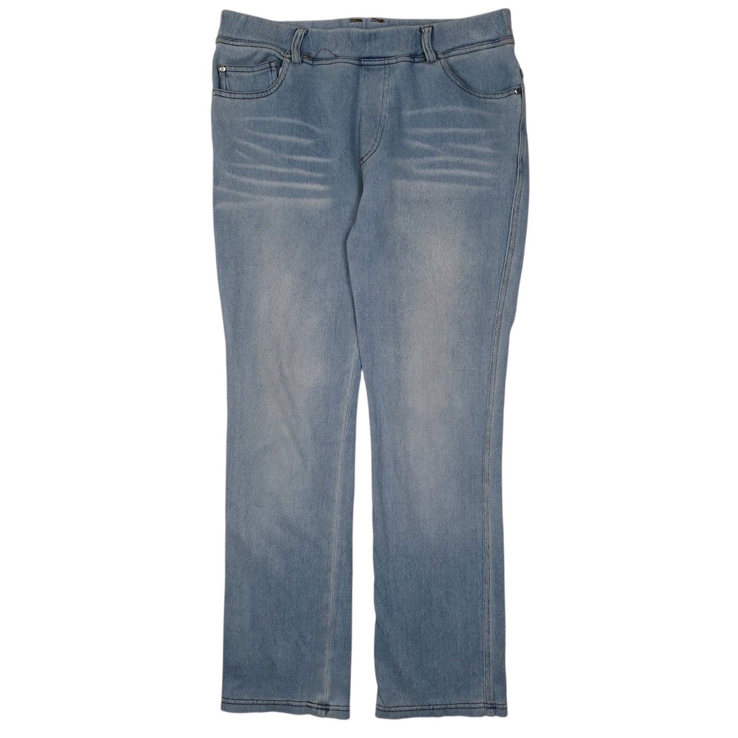 Mens Blue Unbranded Stretch Leggings Denim Jeans Jogger Trousers