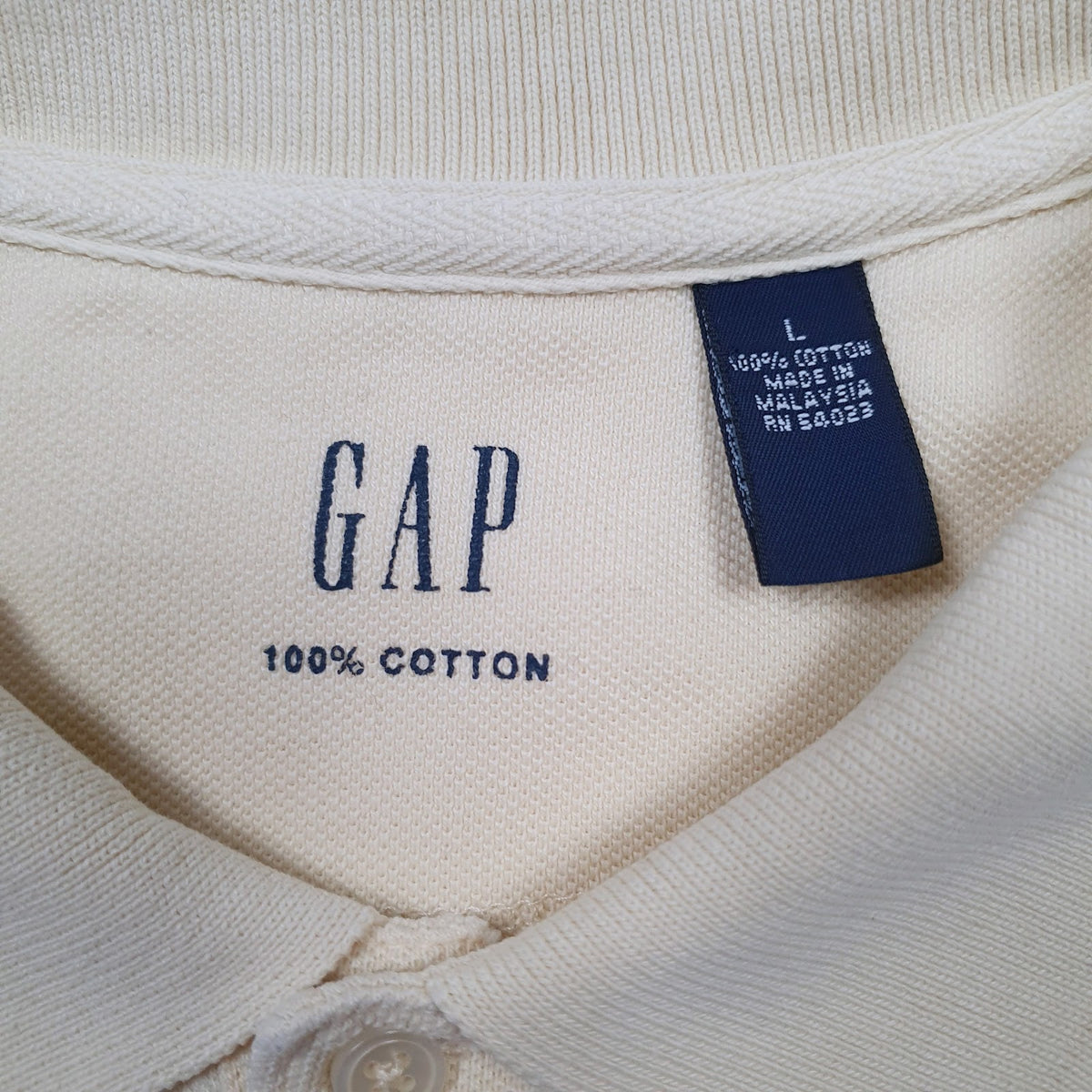 Mens Yellow Gap   Polo Shirt