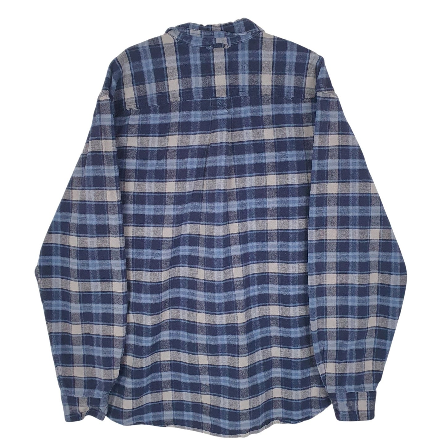 Mens Blue Eddie Bauer Chamois  Shirt