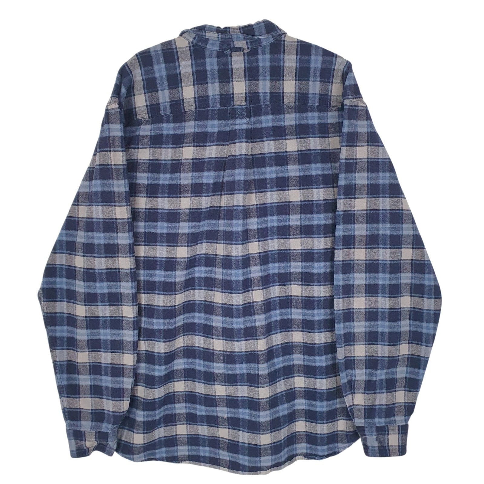 Mens Blue Eddie Bauer Chamois  Shirt