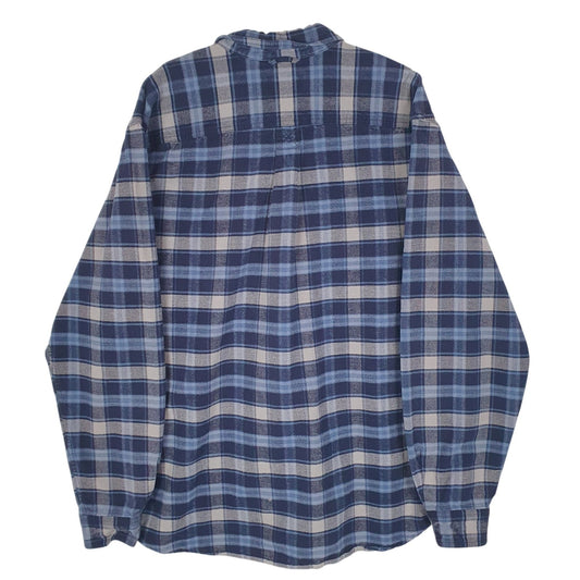 Mens Blue Eddie Bauer Chamois  Shirt