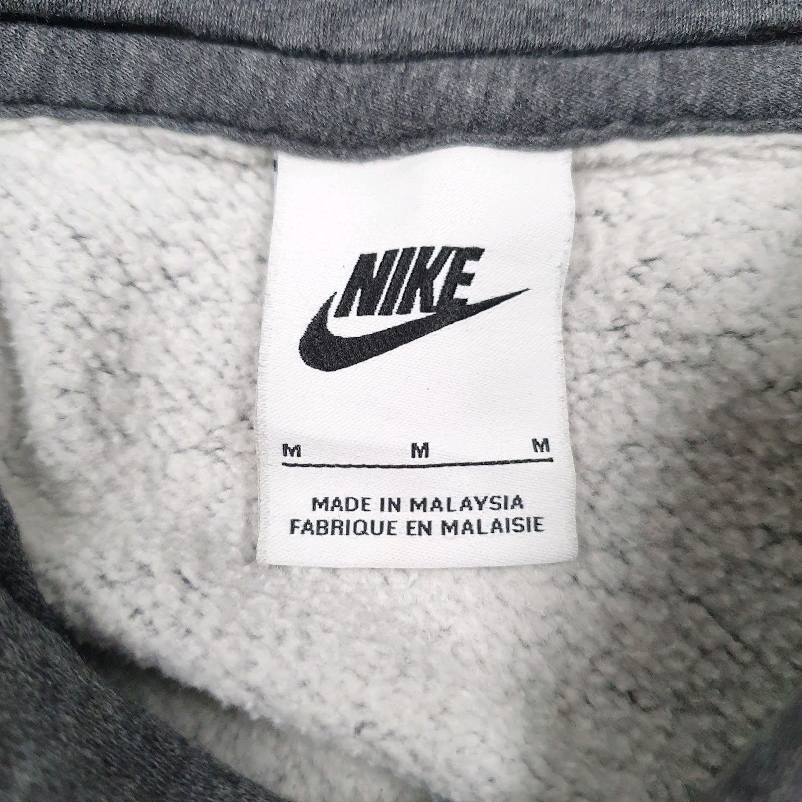 Mens Grey Nike Baggy Hoodie Jumper